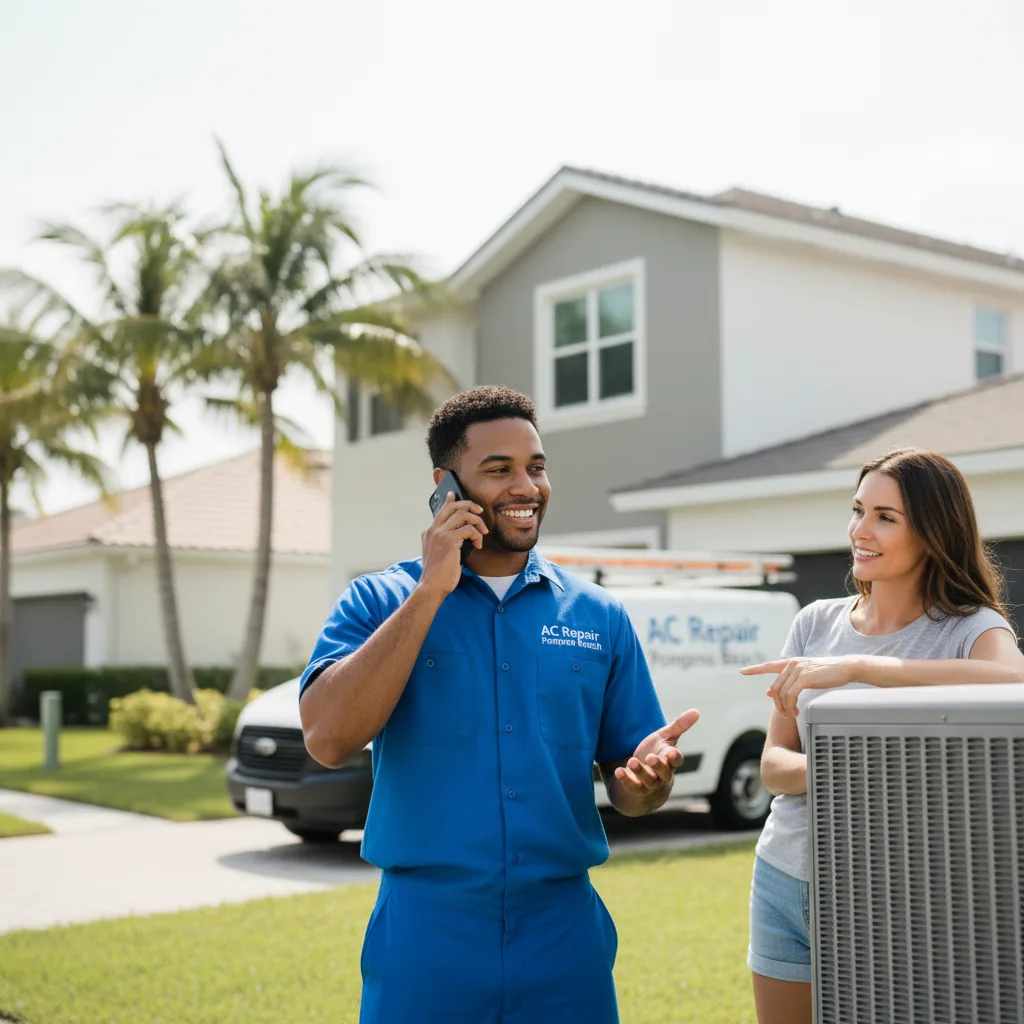 AC Repair Pompano Beach customer support in Randolph Town